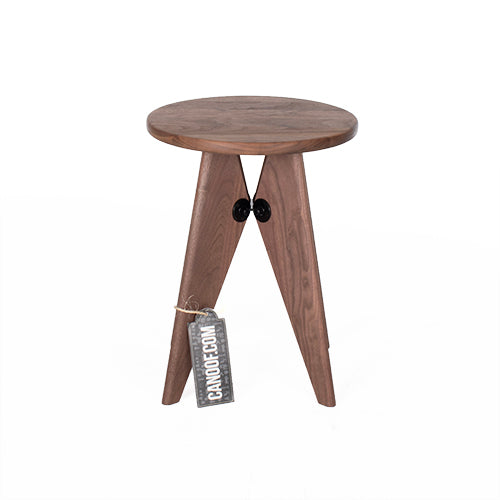 Vitra Tabouret Bois krukje Amerikaans notenhout