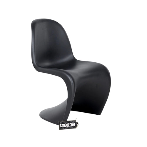 Vitra Verner Panton chair zwart nieuwe hoogte