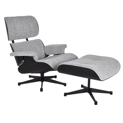 Vitra Eames Lounge chair Nubia blauw zwart essenhout