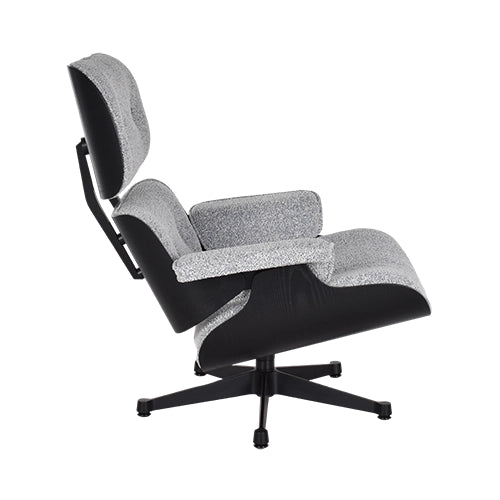 Vitra Eames Lounge chair Nubia blauw zwart essenhout