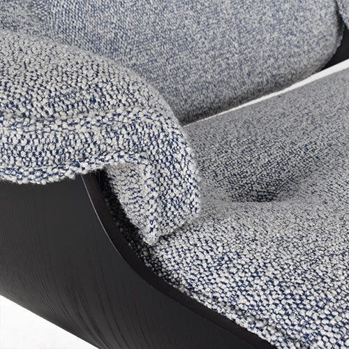 Vitra Eames Lounge chair Nubia blauw zwart essenhout