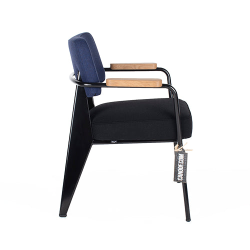 Vitra fauteuil stoel blauw zwart