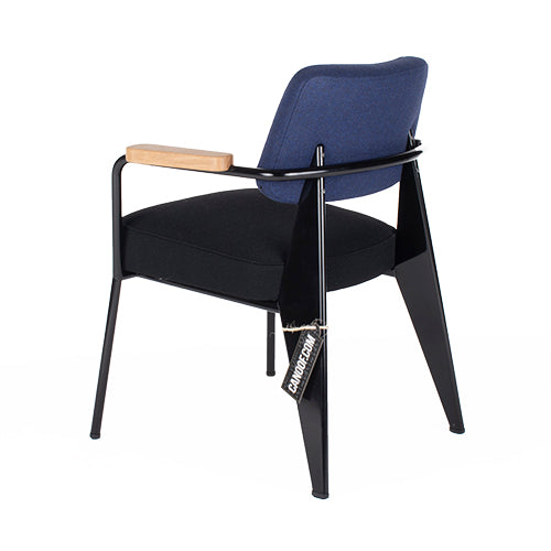 Vitra direction stoel blauw zwart