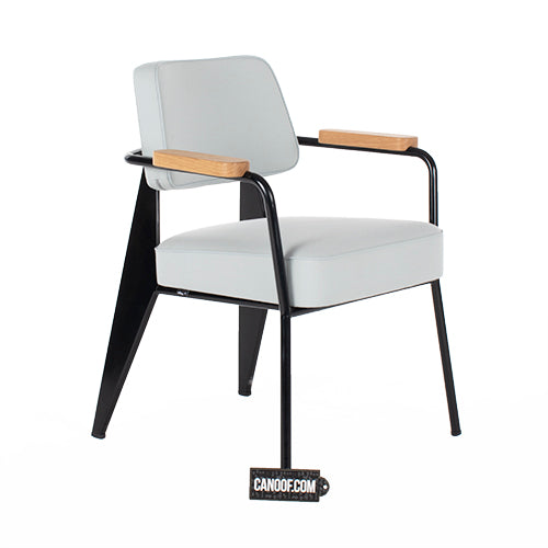 Vitra Direction stoel grijs zwart