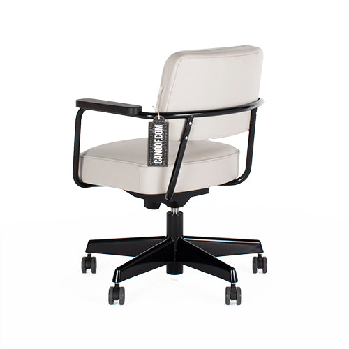 vitra direction pivotant bureaustoel grijs zwart