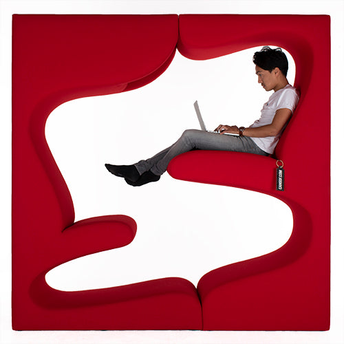 Vitra living tower chair rood