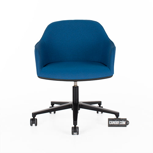 Vitra Softshell bureaustoel blauw