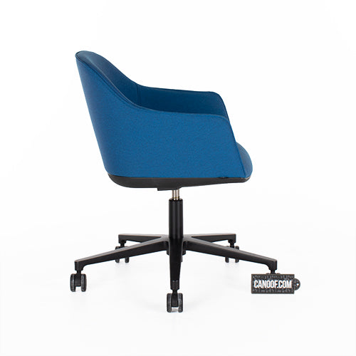 Vitra Softshell bureaustoel blauw