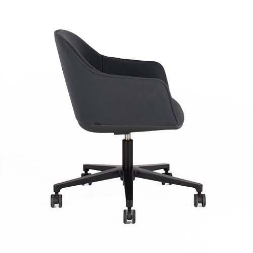 Vitra Softshell bureaustoel antraciet