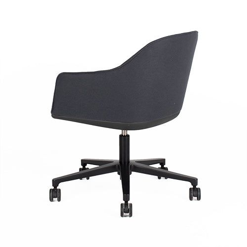 Vitra Softshell bureaustoel antraciet zwart