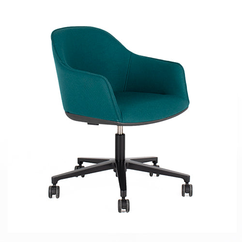 Vitra Softshell bureaustoel turquoise blauw