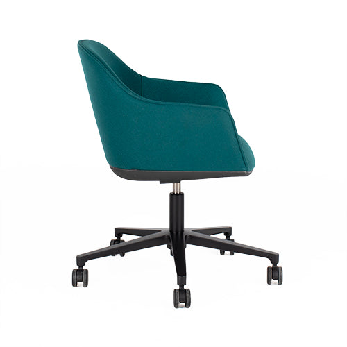 Vitra Softshell bureaustoel turquoise blauw