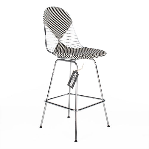 Vitra Wire barkruk zwart wit