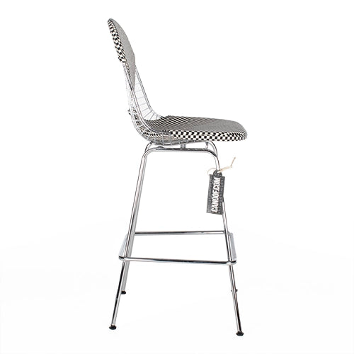 Vitra Wire barkruk wit zwart