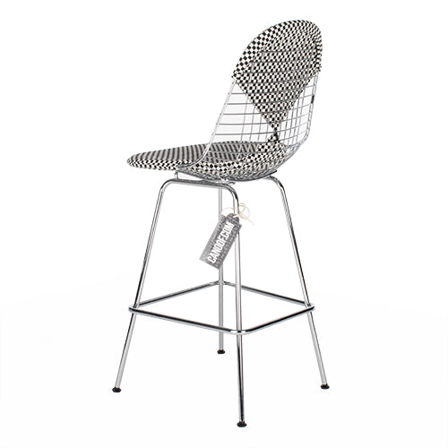 Vitra Wire barkruk zwarty wit