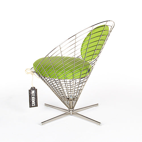 vitra wire cone chair groen