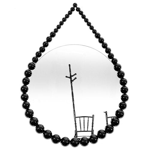 vroonland bead mirror spiegel Small zwart