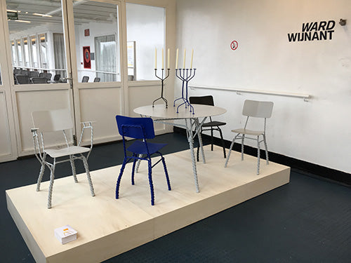 ward wijnant twisted chair blauw