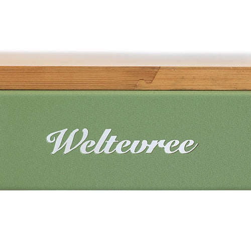 Weltevree bended tafel hout groen