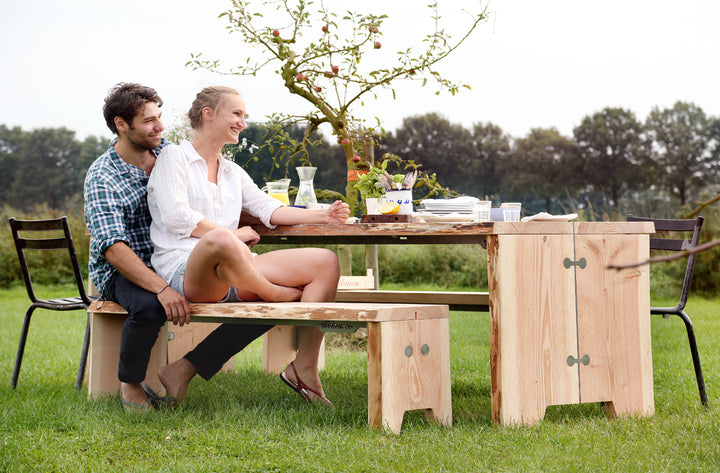 welveree forest table Douglas hout zwart