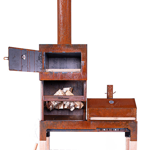 Weltevree outdoor oven XL grijs staal