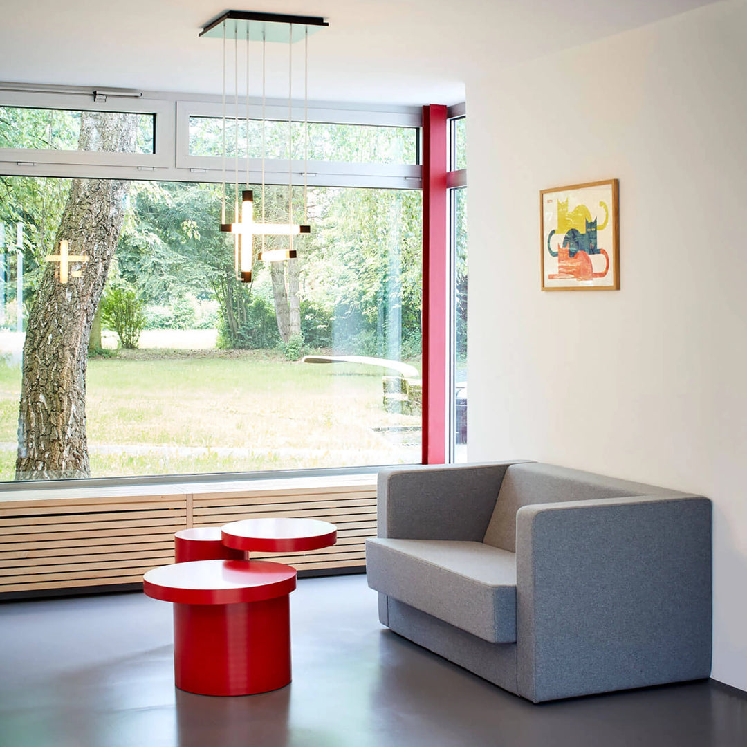 Tecta K8 salontafel rood