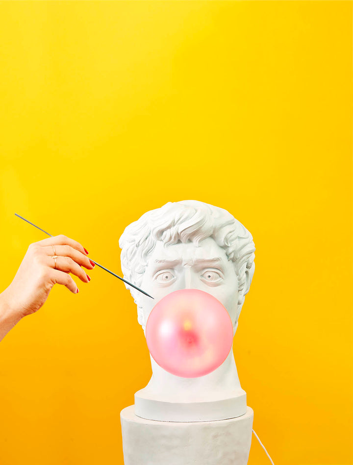 Seletti Blow Wonder lamp wit roze