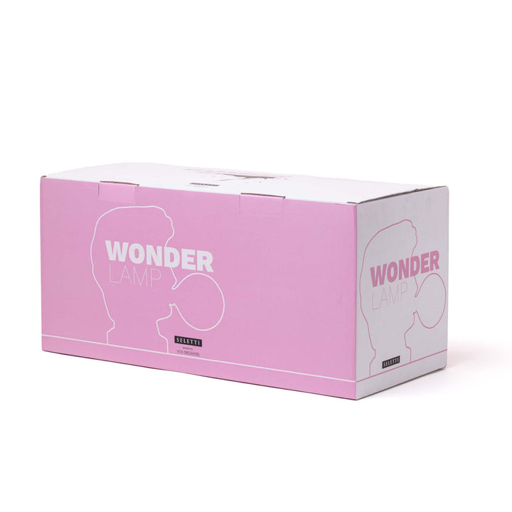 Seletti Wonder lamp wit roze