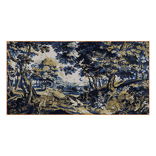 Lensvelt Carpet Miss Nina vloerkleed blauw groen oranje