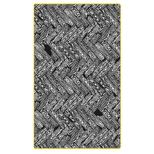 lensvelt carpet parquet job vloerkleed zwart wit geel