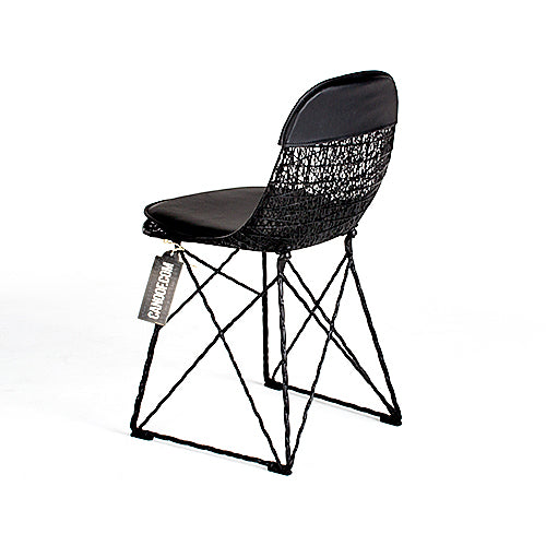 moooi carbon chair caps zwart