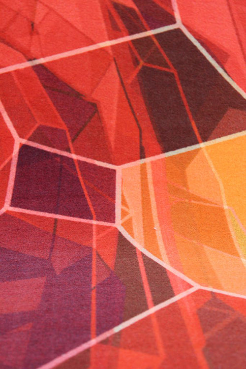 Moooi Carpets Crystal vloerkleed rood oranje