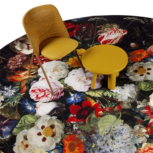 moooi carpets eden queen vloerkleed rood wit