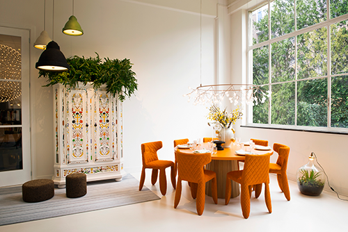 Moooi Heracleum small lamp koper kleur