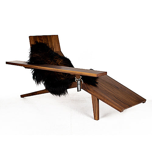 moooi liberty lounger Amerikaans walnoot