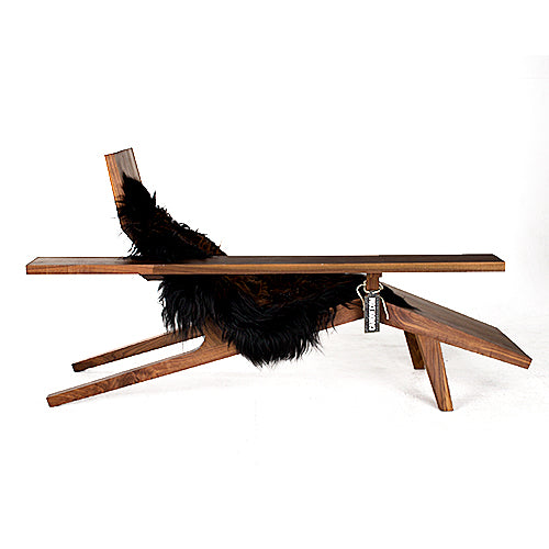 moooi liberty lounger notenhout