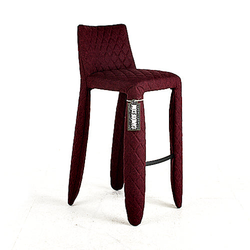 moooi monster barstool divina melange bordeaux paars