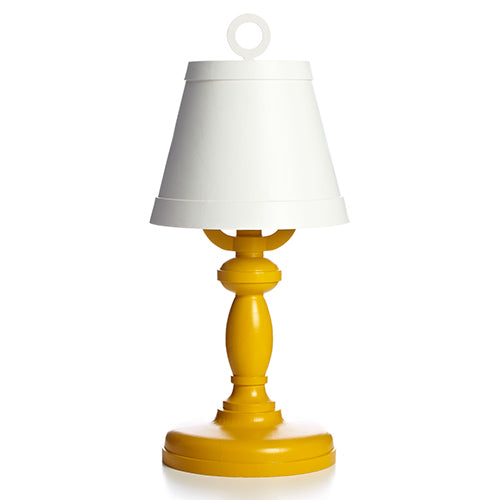 moooi paper table lamp patchwork wit geel