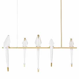 moooi perch light branch hanglamp wit goud