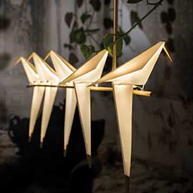 moooi perch light branch hanglamp wit goud
