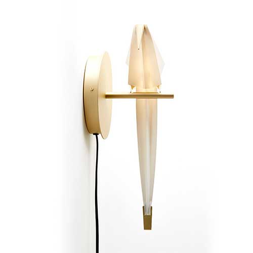 moooi perch light wall wit goud