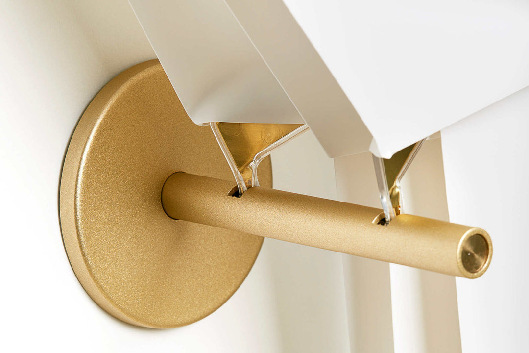 moooi perch light wall lamp wit goud