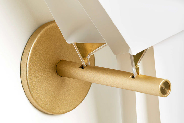 moooi perch light wall lamp wit goud