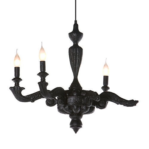 moooi smoke chandelier hanglamp zwart