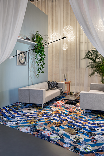 moooi t-lamp vloerlamp zwart
