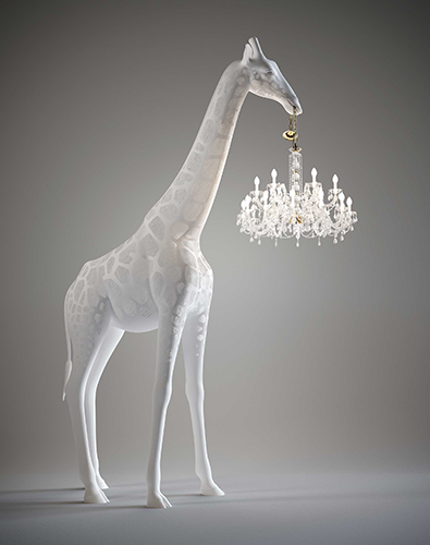 qeeboo giraffe lamp 4 meter wit