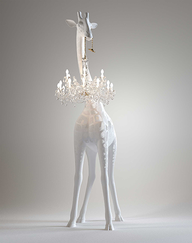 qeeboo giraffe lamp 4 meter wit