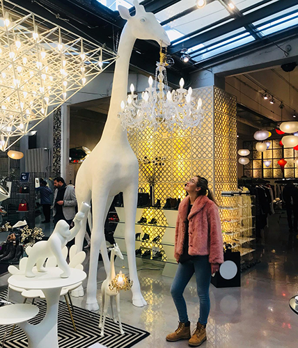 qeeboo giraffe lamp wit