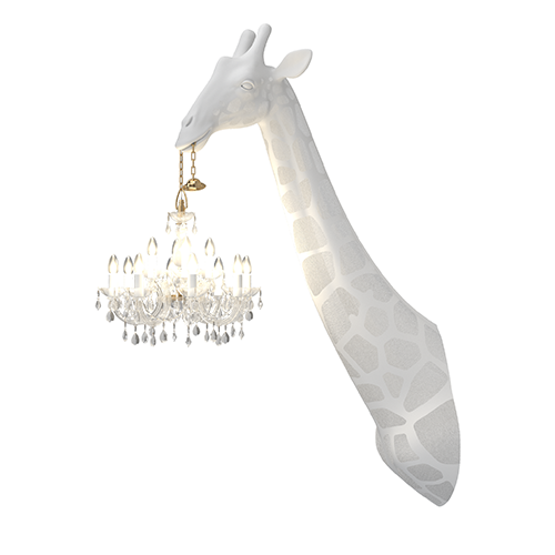 qeeboo giraffe wandlamp wit