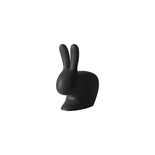 qeeboo rabbit xs zwart